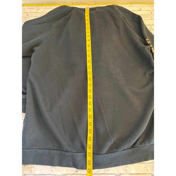 Air Jordan Nike Mens Full-Zip Hoodie Black W/ Gold Logo & Sleeve Print L - Picture 7 of 12